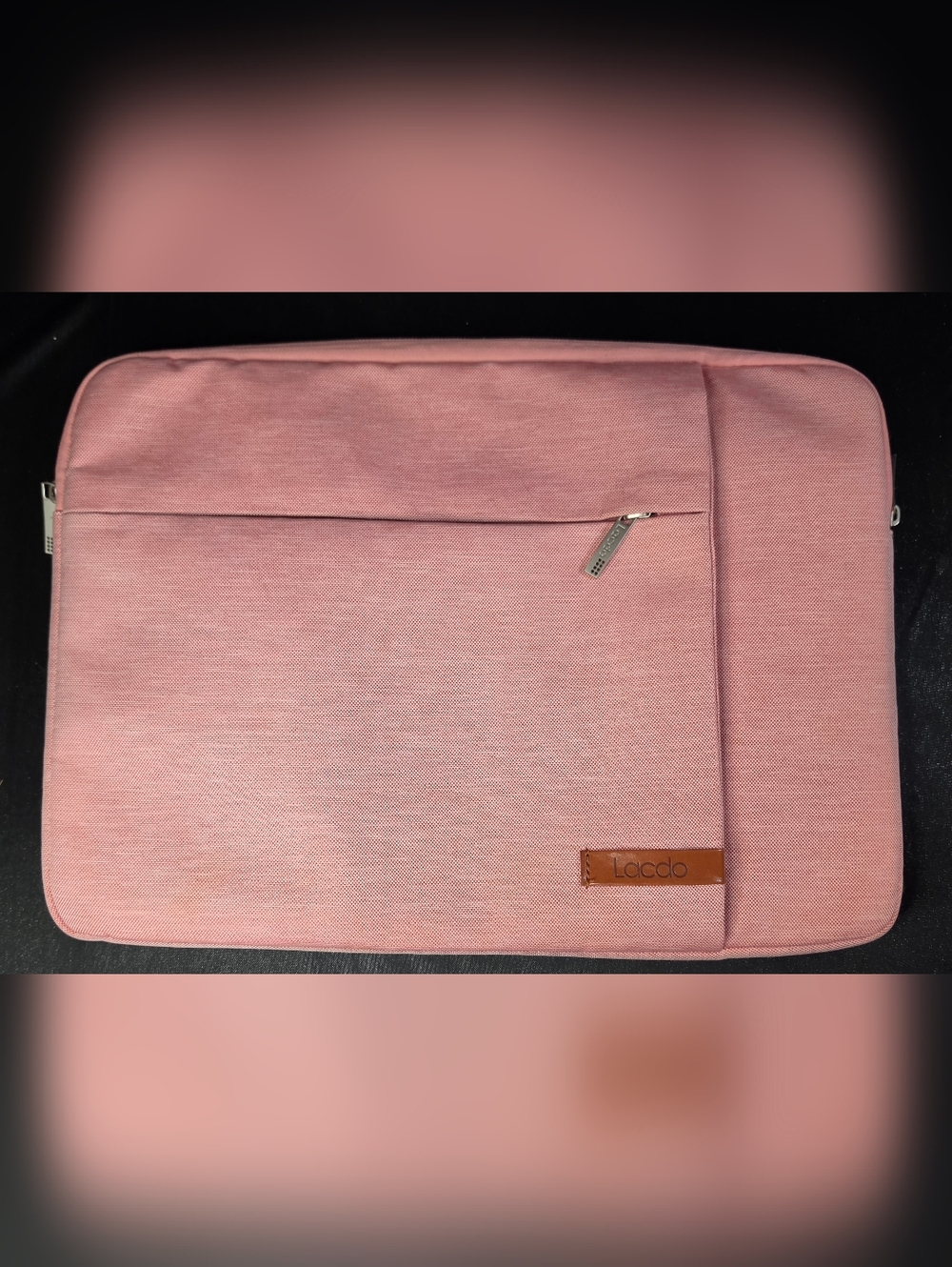 Lacdo Laptop Sleeve Case Pink 13 14 15 Inch Protective Notebook Bag w Pocket